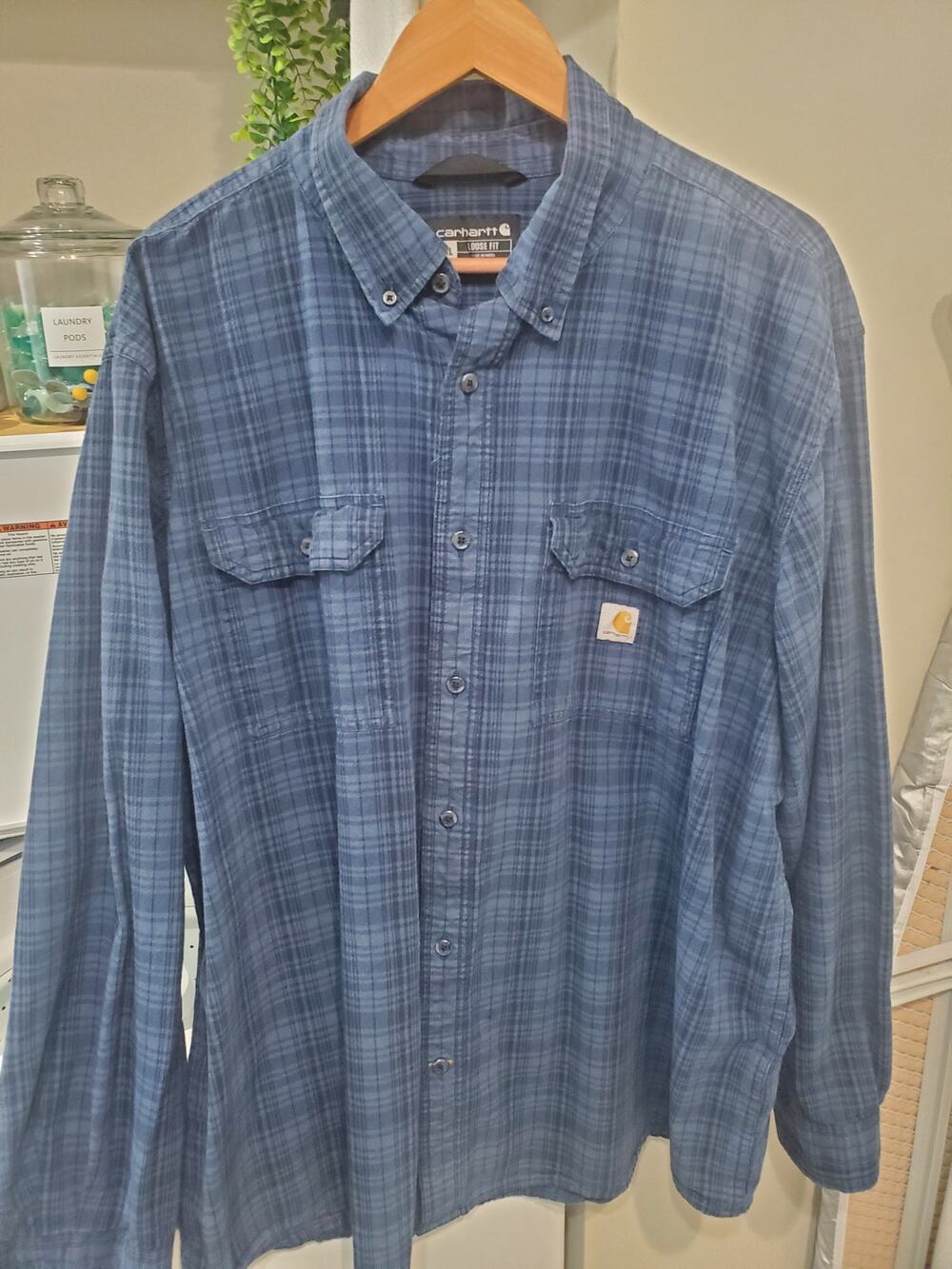 Carhartt Loose Fit Long Sleeve Plaid size 2XL